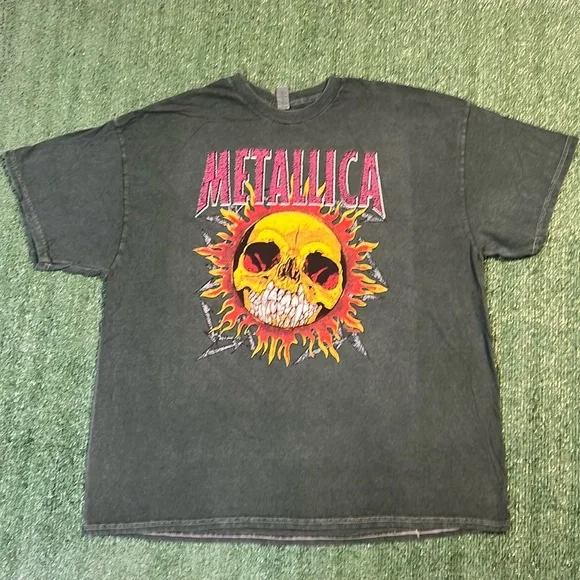 Urban Outfitters Shirts Metallica Skull Sun Rock Band Tshirt
